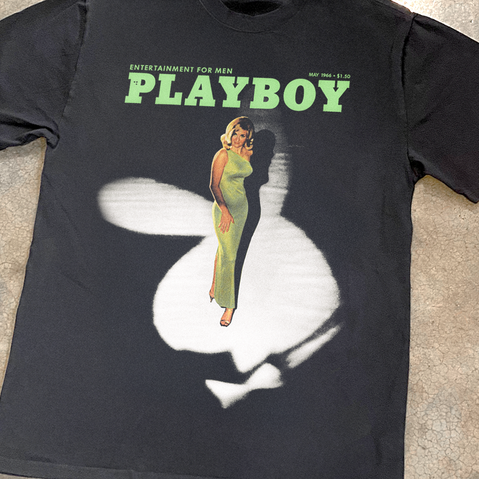 1966 PLAYBOY 'BUNNY CHAIR' HEAVYWEIGHT BLACK T-SHIRT Hoodie, Sweatshirt | CiraTrend.com (Image 2)