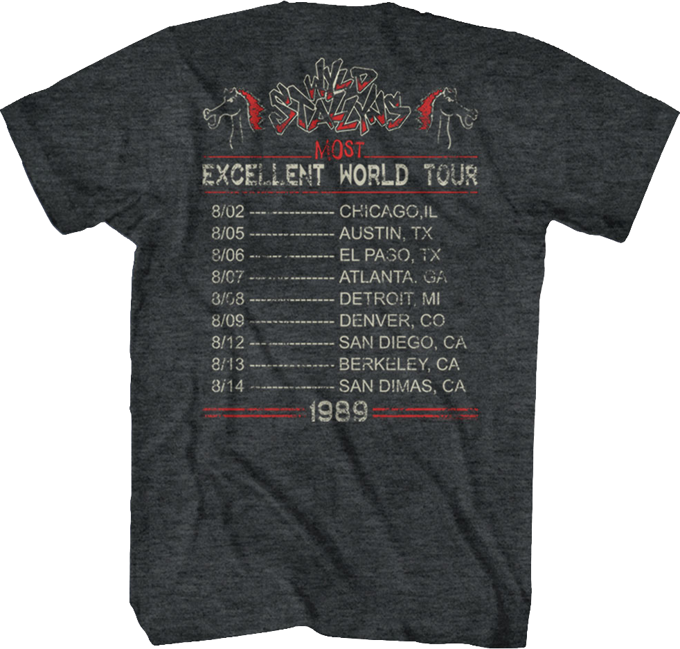 Wyld Stallyns Most Excellent World Tour Bill and Ted T-Shirt Hoodie, Sweatshirt | CiraTrend.com (Image 3)