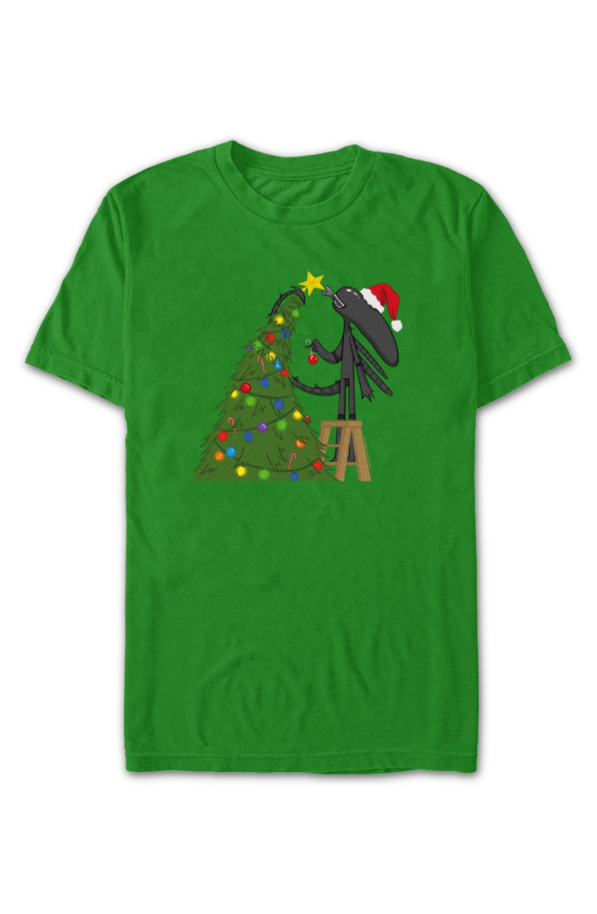 Xenomorph Christmas Tree Alien T-Shirt Hoodie, Sweatshirt | CiraTrend.com (Image 2)