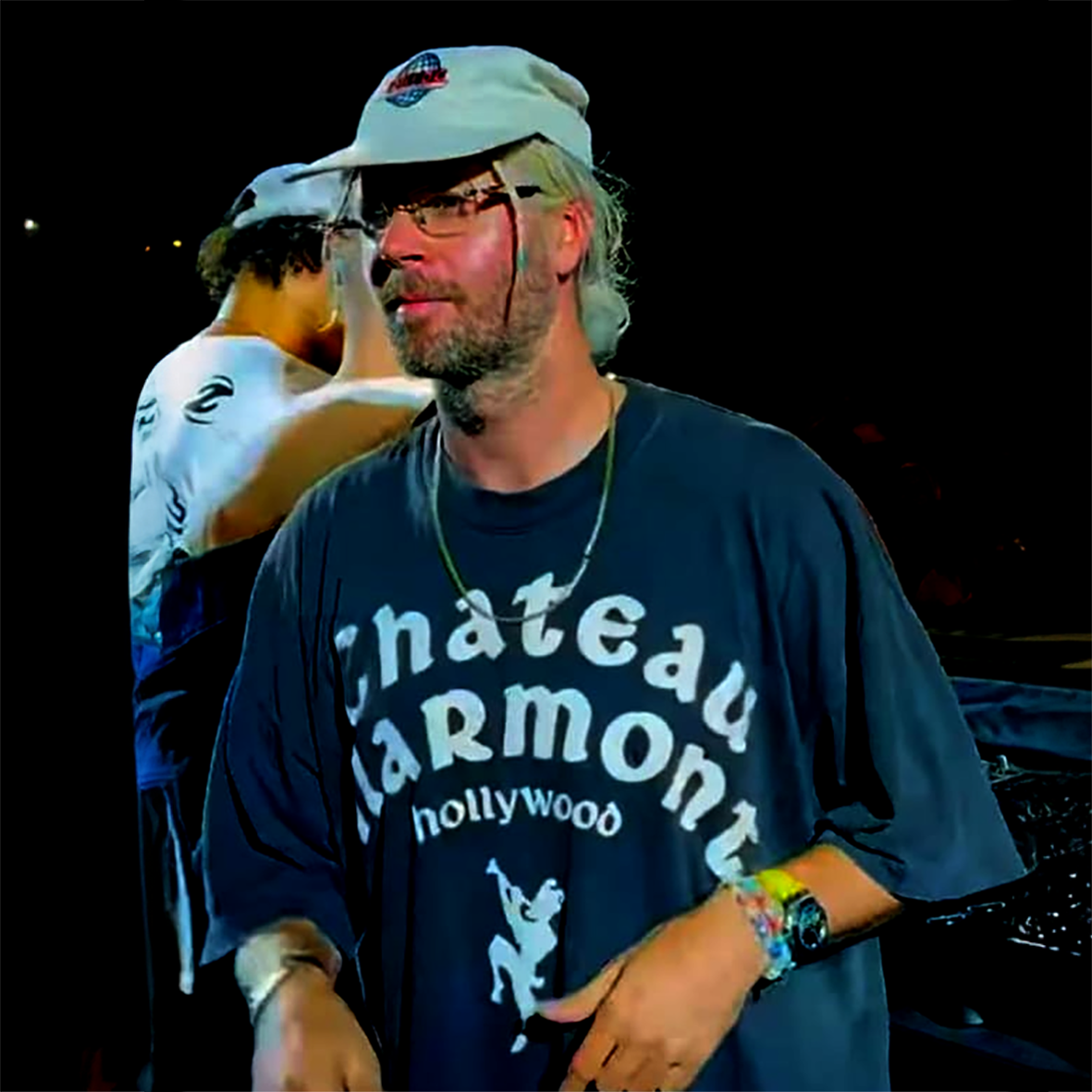 90s CHATEAU MARMONT 'HOLLYWOOD' RARE WASHED BLACK T-SHIRT