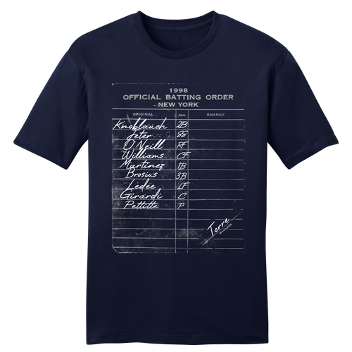 1998 New York AL Batting Lineup Tee Hoodie, Sweatshirt | CiraTrend.com