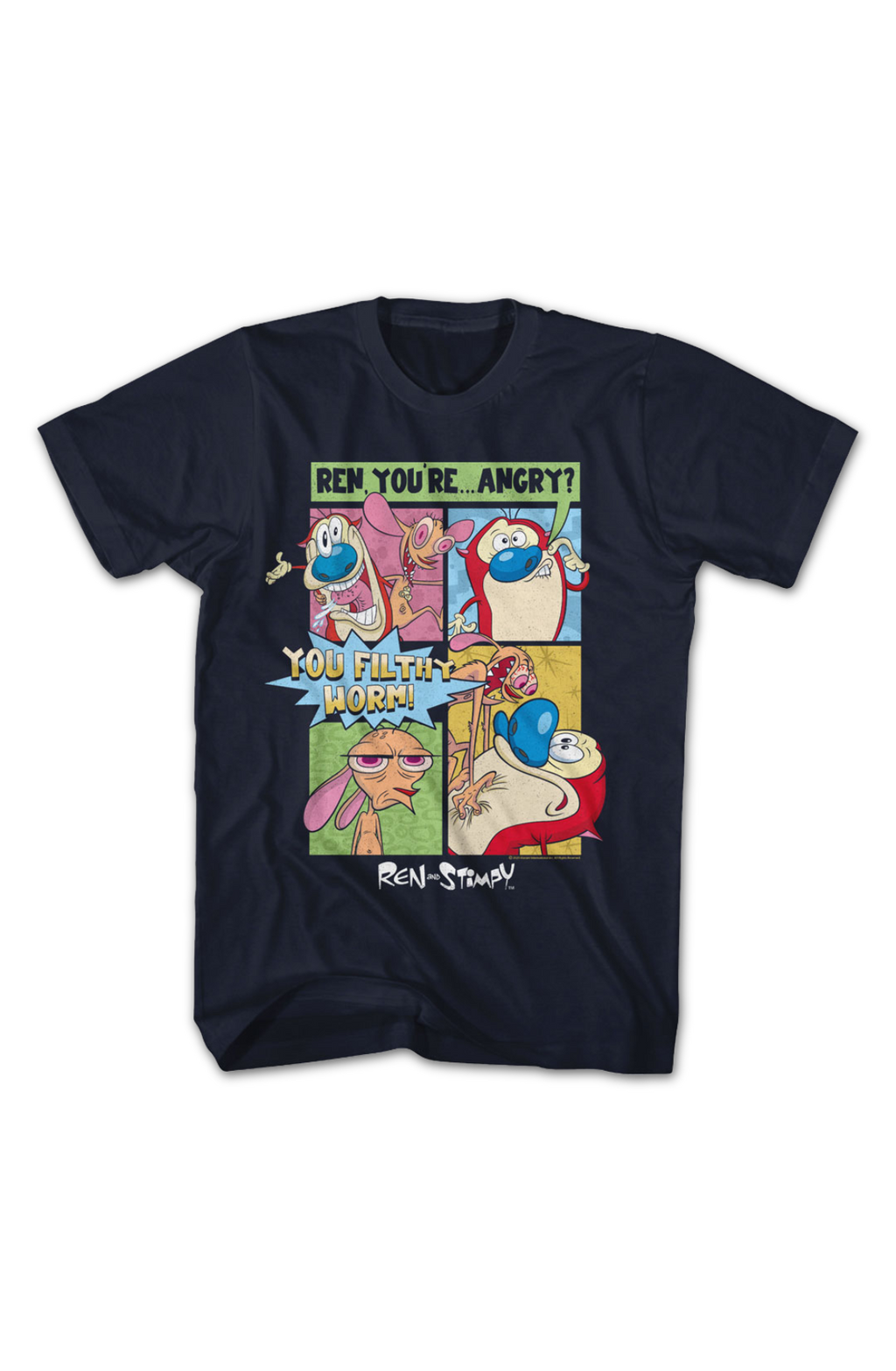 You Filthy Worm Ren And Stimpy T-Shirt Hoodie, Sweatshirt | CiraTrend.com (Image 2)