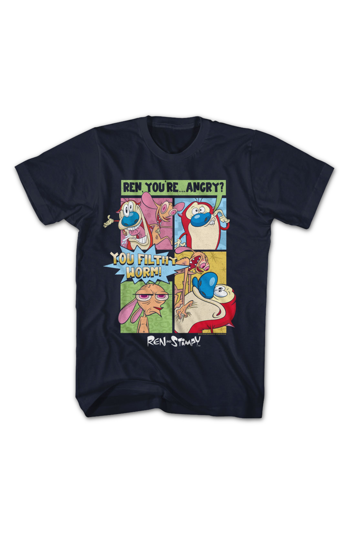 You Filthy Worm Ren And Stimpy T-Shirt Hoodie, Sweatshirt | CiraTrend.com (Image 2)