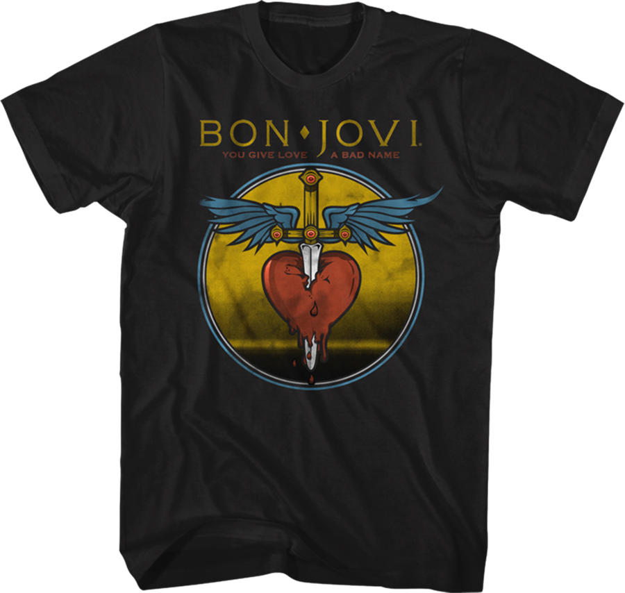 You Give Love A Bad Name Bon Jovi T-Shirt Hoodie, Sweatshirt | CiraTrend.com (Image 1)
