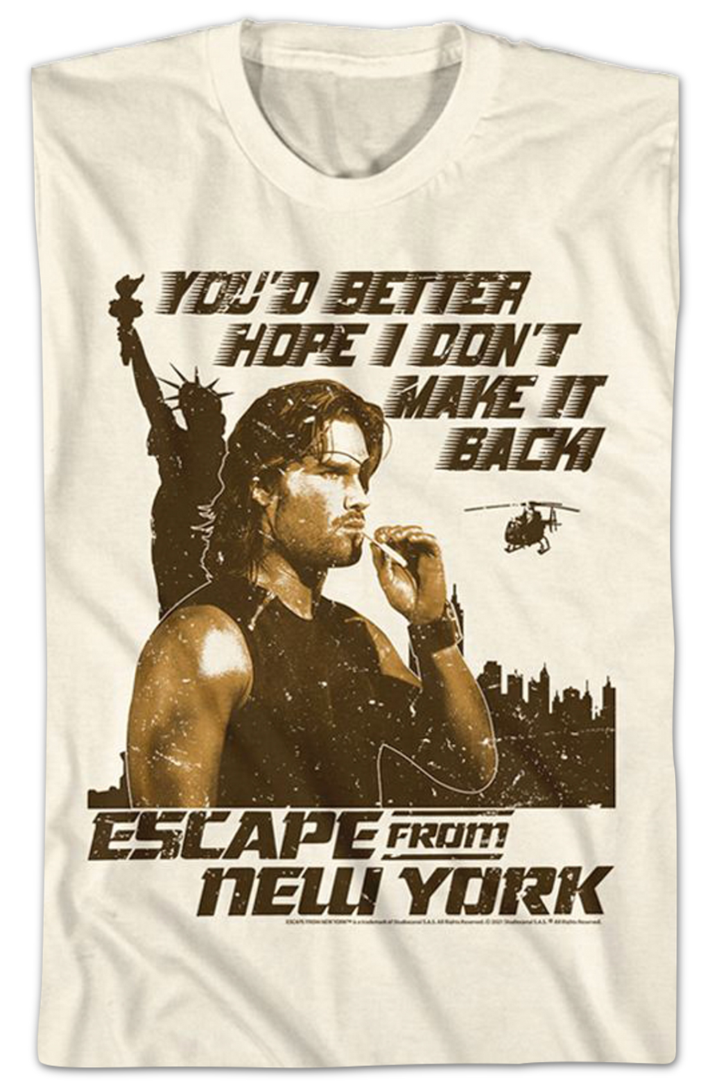 You'd Better Hope I Don't Make It Back Escape From New York T-Shirt Hoodie, Sweatshirt | CiraTrend.com (Image 2)