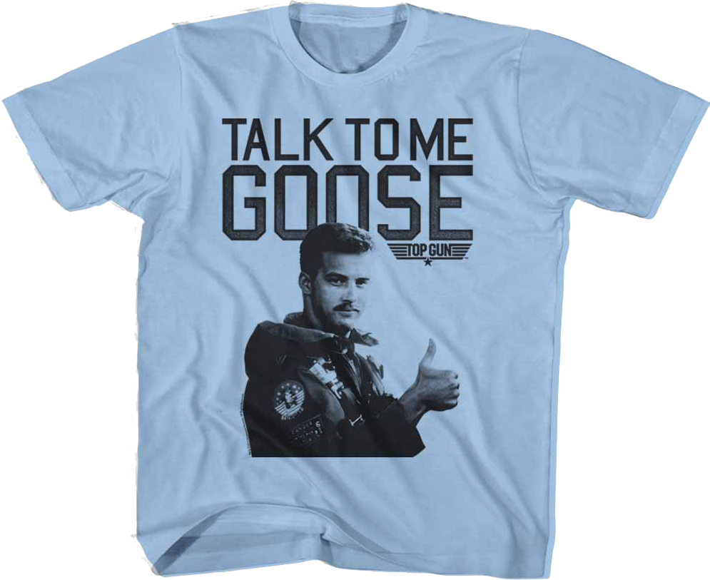 Youth Blue Talk To Me Goose Top Gun Shirt Hoodie, Sweatshirt | CiraTrend.com (Image 1)
