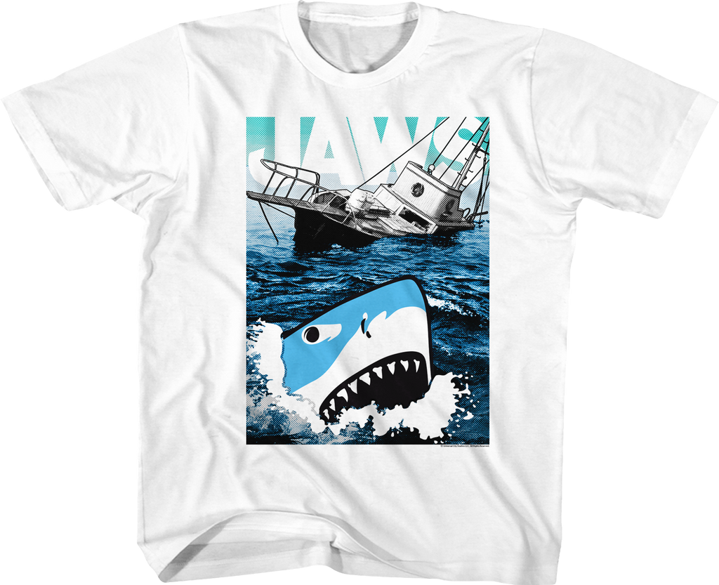 Youth Cartoon Shark Jaws Shirt Hoodie, Sweatshirt | CiraTrend.com (Image 1)
