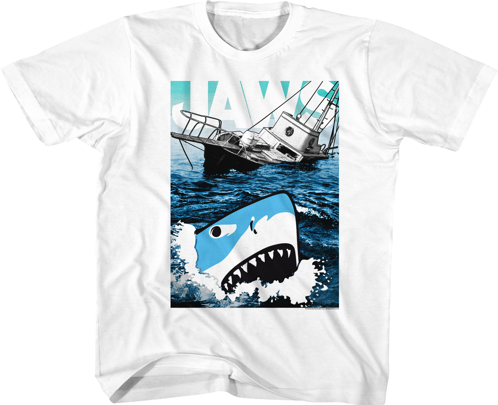 Youth Cartoon Shark Jaws Shirt Hoodie, Sweatshirt | CiraTrend.com (Image 1)