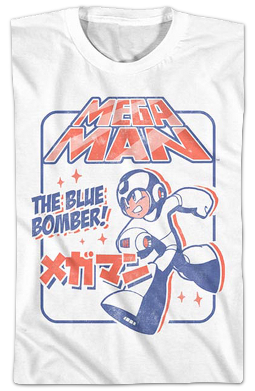 Distressed Blue Bomber Mega Man Shirt T-Shirts, Hoodie, Sweatshirt