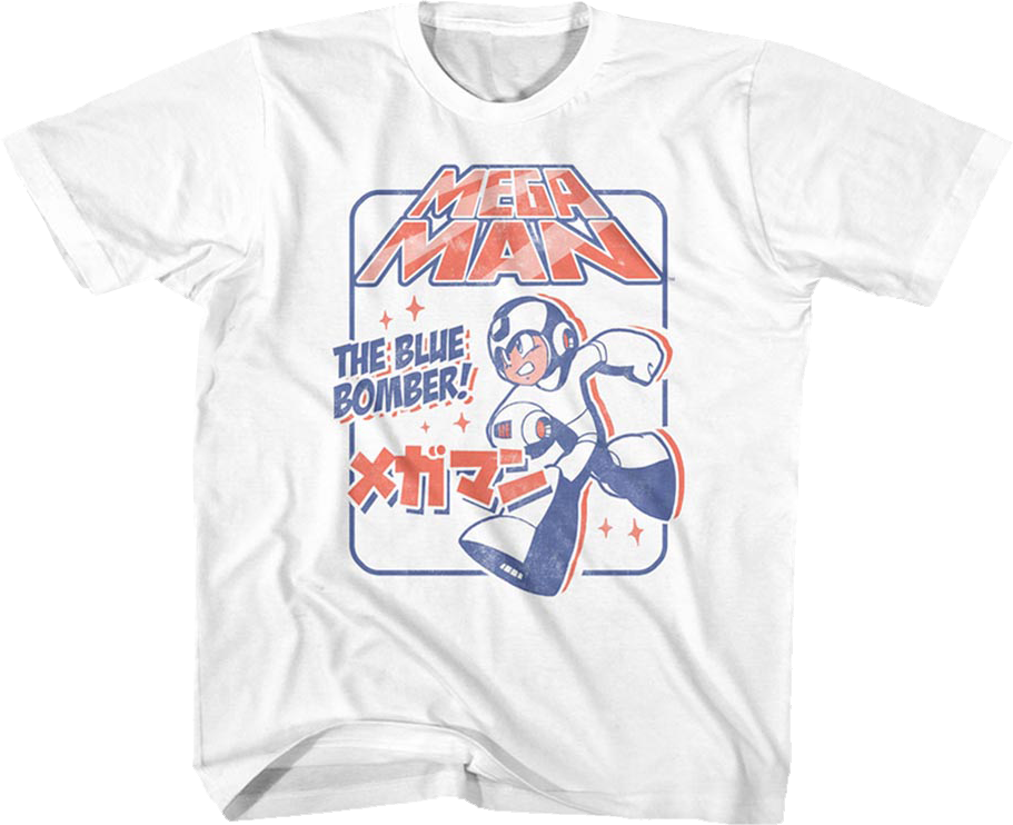 Distressed Blue Bomber Mega Man Shirt T-Shirts, Hoodie, Sweatshirt