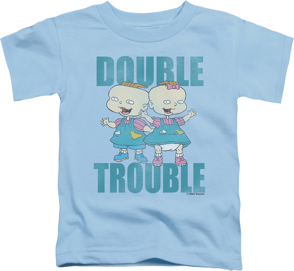 Youth Double Trouble Rugrats Shirt Hoodie, Sweatshirt | CiraTrend.com (Image 1)