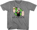 Youth Go Green Popeye Shirt Hoodie, Sweatshirt | CiraTrend.com (Image 1)