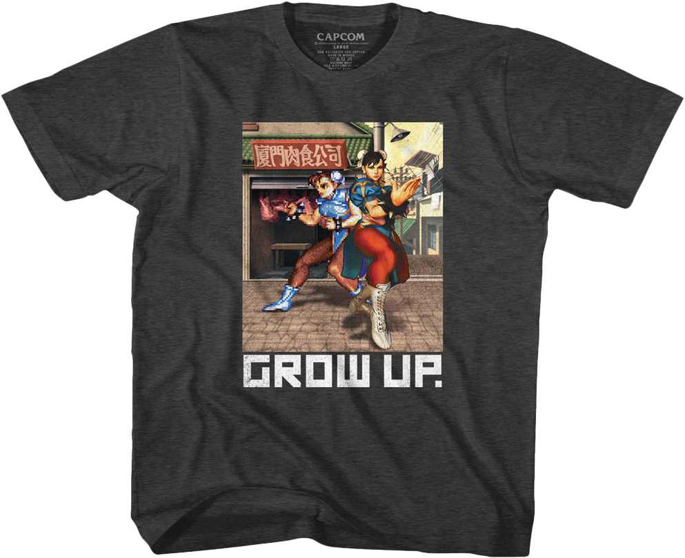 Youth Grow Up Street Fighter Shirt Hoodie, Sweatshirt | CiraTrend.com (Image 1)