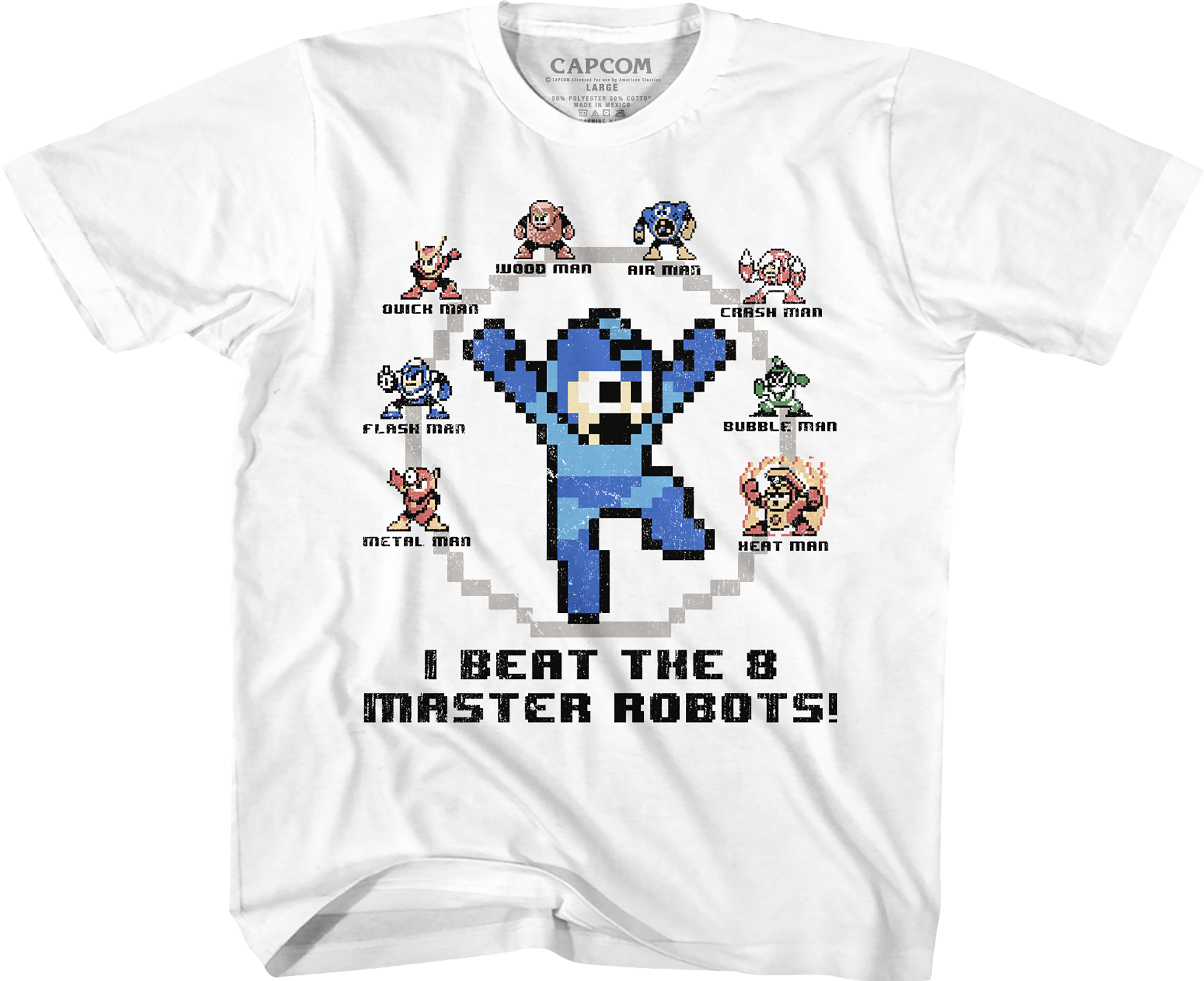 Youth I Beat The 8 Master Robots Mega Man Shirt Hoodie, Sweatshirt | CiraTrend.com (Image 1)