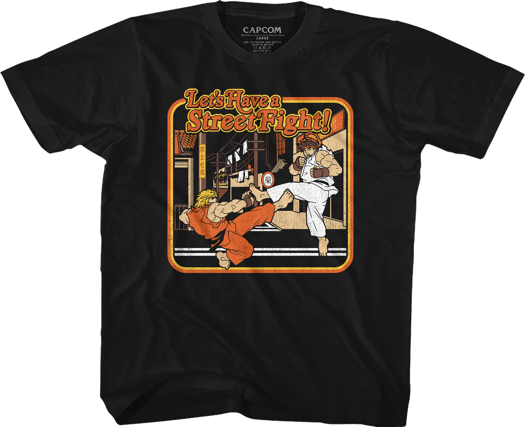 Youth Ken Masters and Ryu Street Fighter Shirt Hoodie, Sweatshirt | CiraTrend.com (Image 1)