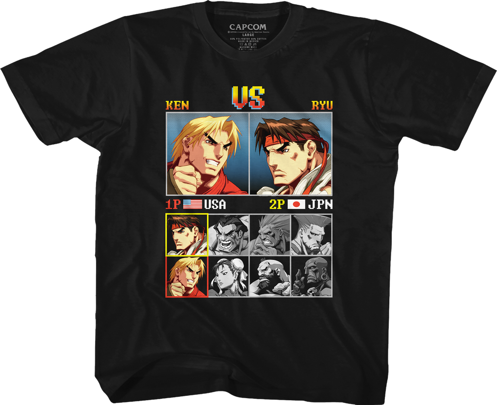 Youth Ken vs Ryu Street Fighter Shirt Hoodie, Sweatshirt | CiraTrend.com (Image 1)