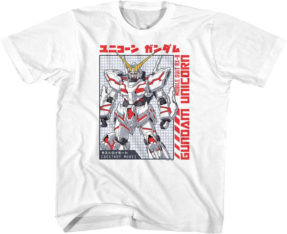 Youth Mobile Suit Gundam Unicorn Shirt Hoodie, Sweatshirt | CiraTrend.com (Image 1)