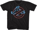 Youth Neon Logo Real Ghostbusters Shirt Hoodie, Sweatshirt | CiraTrend.com (Image 1)