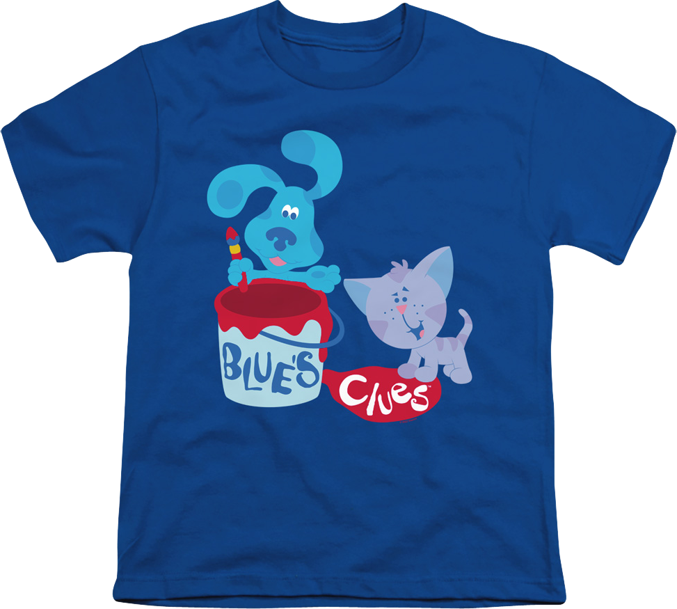 Youth Paint Can Blue's Clues Shirt Hoodie, Sweatshirt | CiraTrend.com (Image 1)