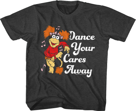Youth Retro Dance Your Cares Away Fraggle Rock Shirt