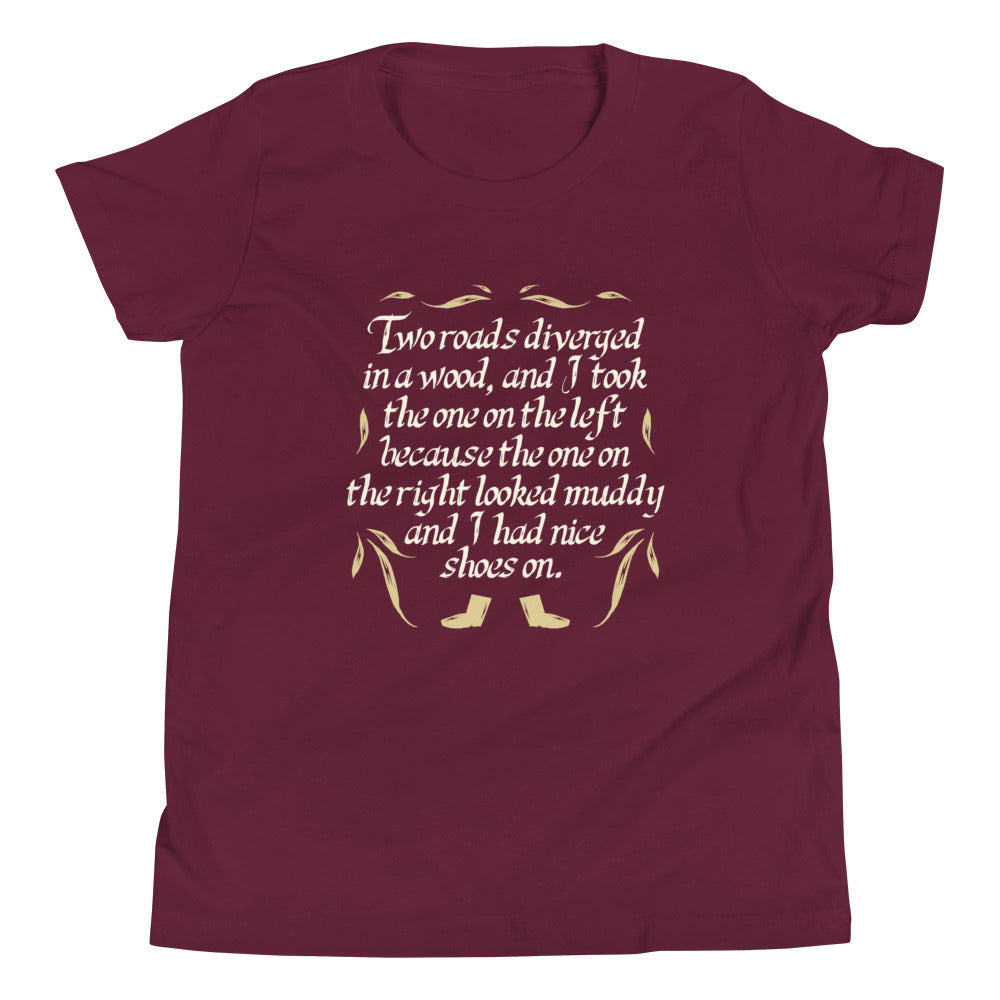 Two Roads Diverged Kid's Youth Tee