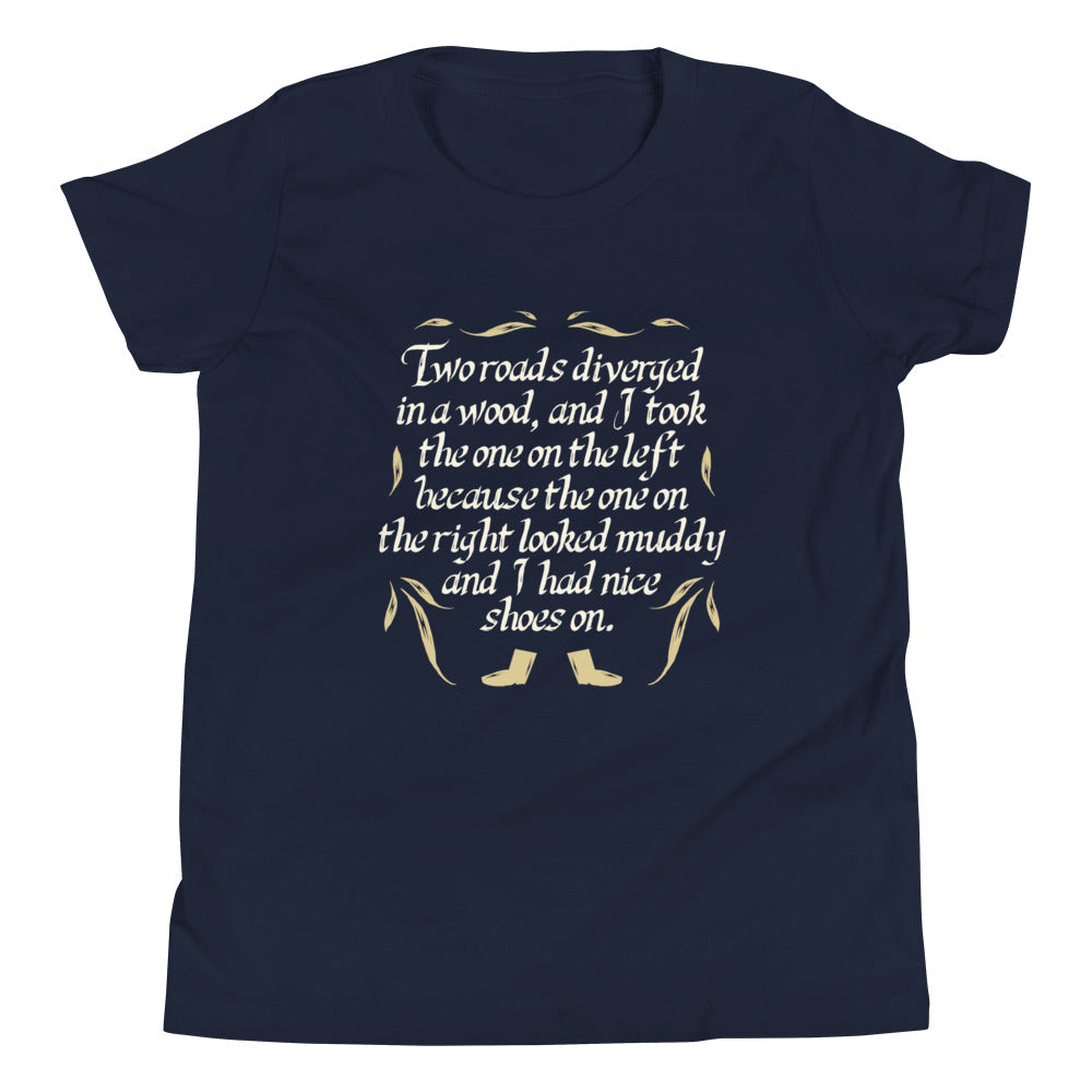 Two Roads Diverged Kid's Youth Tee