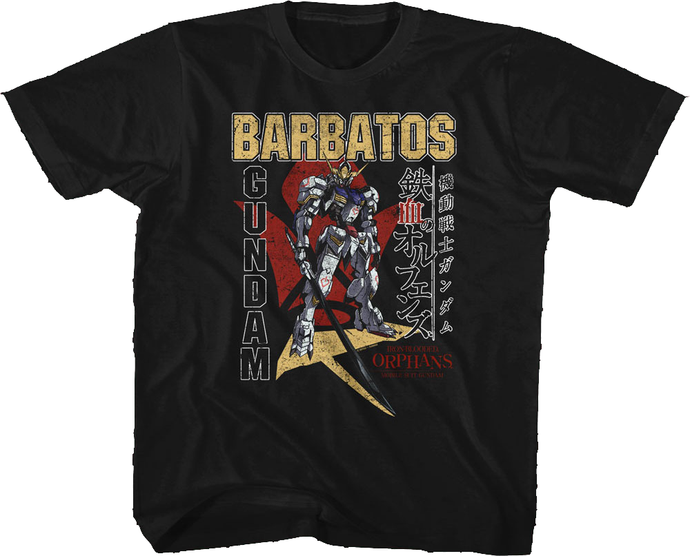 Youth Vintage Barbatos Gundam Shirt Hoodie, Sweatshirt | CiraTrend.com (Image 1)