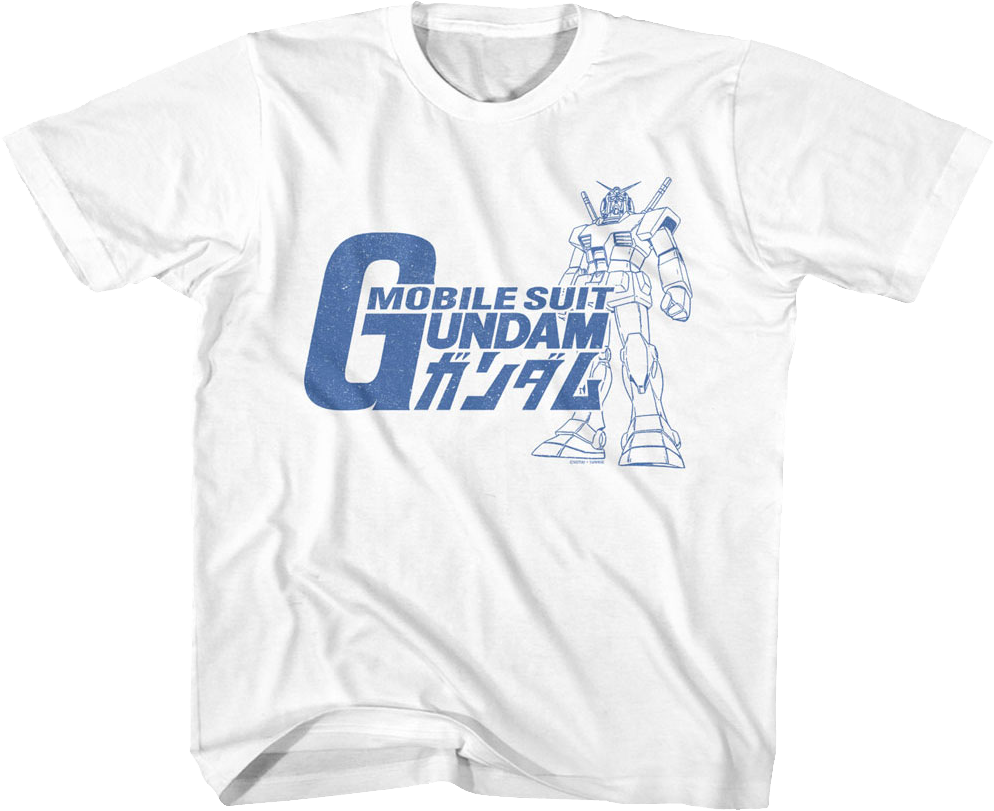 Youth Vintage RX-78-2 Sketch Gundam Shirt Hoodie, Sweatshirt | CiraTrend.com (Image 1)