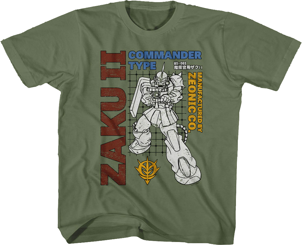 Youth Zaku II Gundam Shirt Hoodie, Sweatshirt | CiraTrend.com (Image 1)
