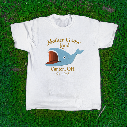 'MOTHER GOOSE LAND' OHIO RETRO WHITE T-SHIRT