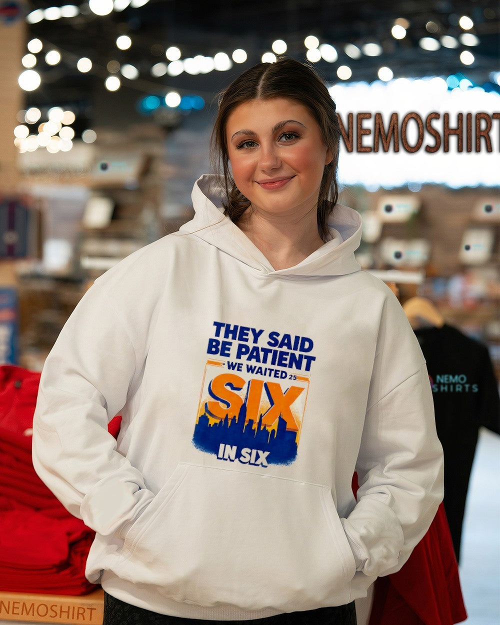 New York Knicks they said be patient we wanted six in six shirt