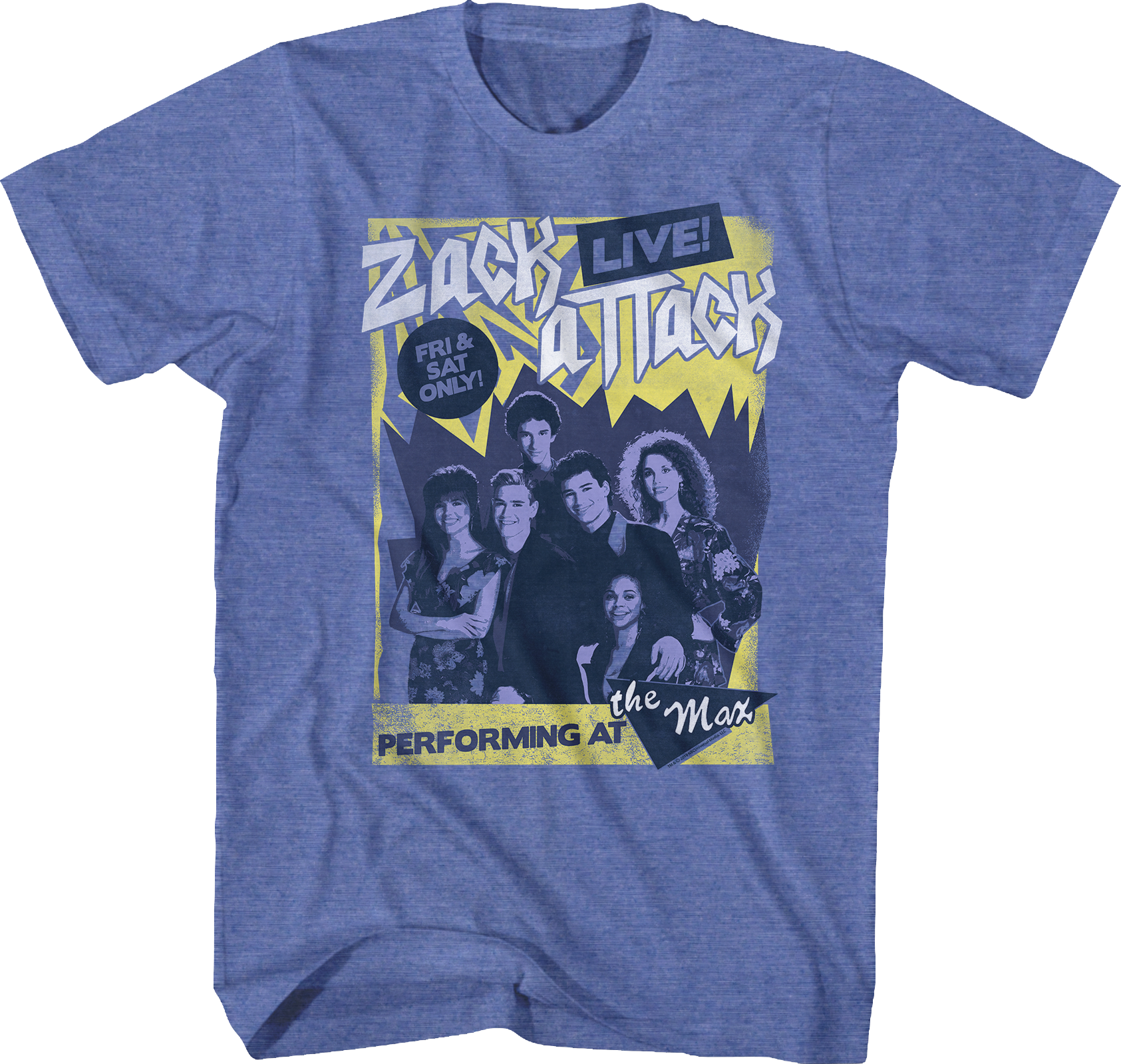Zack Attack Live Saved By The Bell T-Shirt Hoodie, Sweatshirt | CiraTrend.com (Image 1)