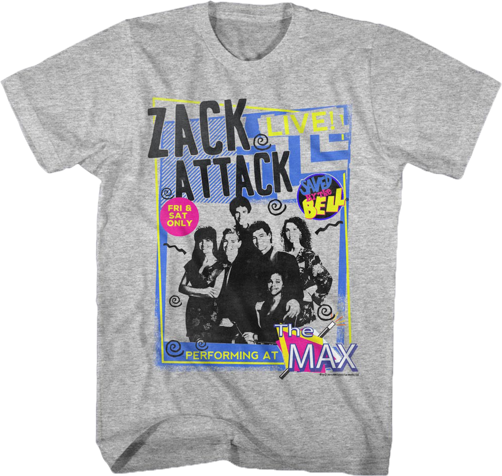 Zack Attack Live Saved By The Bell T-Shirt Style001 Hoodie, Sweatshirt | CiraTrend.com (Image 1)
