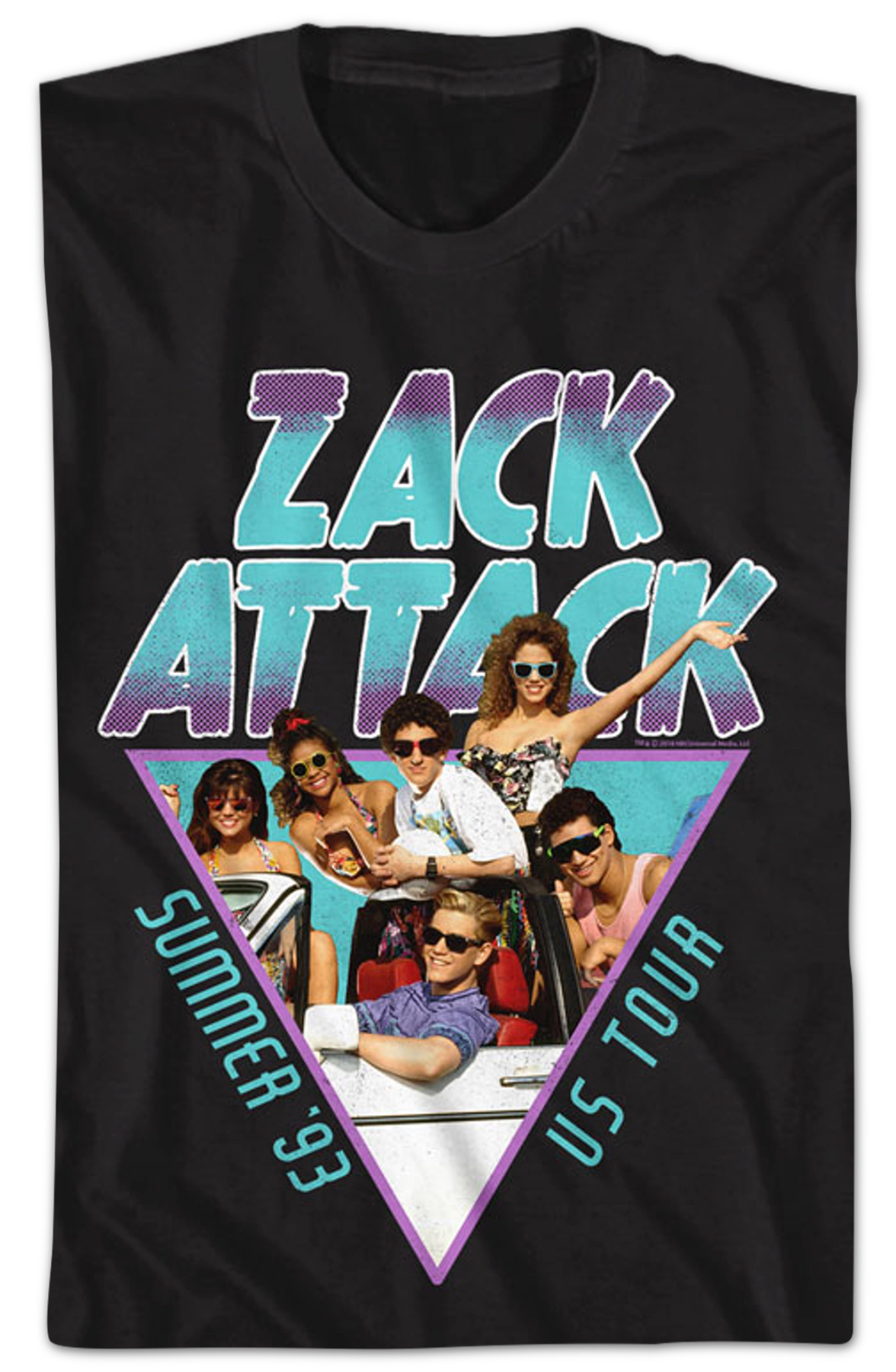 Zack Attack Summer Tour Saved By The Bell T-Shirt Hoodie, Sweatshirt | CiraTrend.com (Image 2)