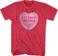 Zack Morris Candy Heart Saved By The Bell T-Shirt Hoodie, Sweatshirt | CiraTrend.com (Image 1)