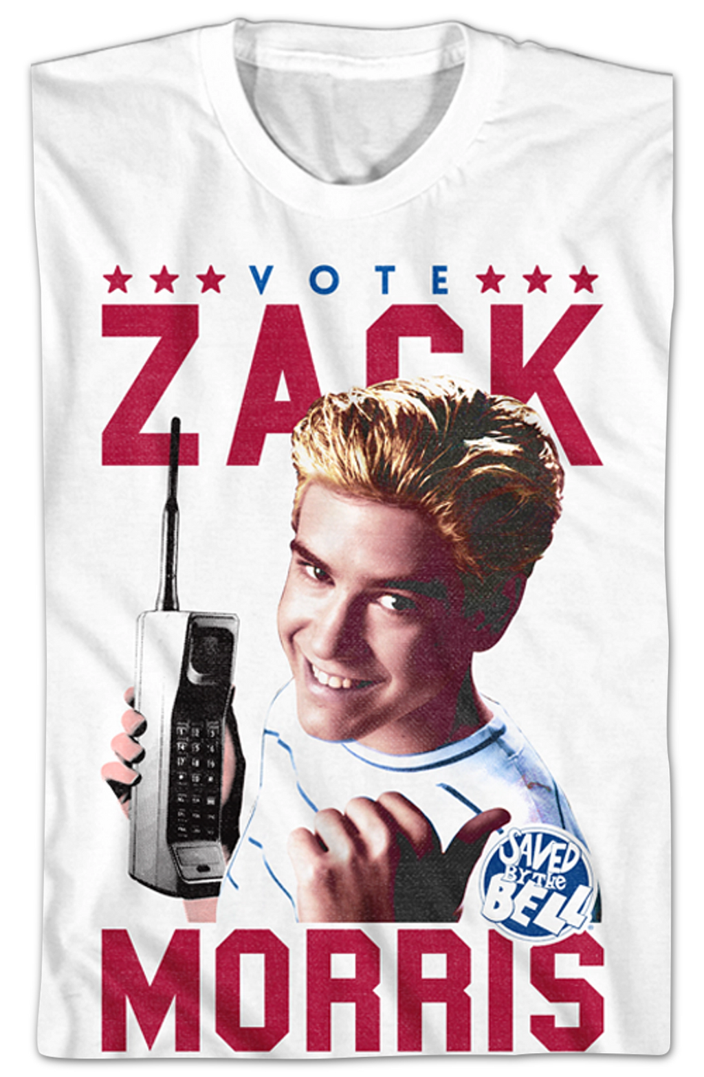 Zack Morris For Class President Saved By The Bell T-Shirt Hoodie, Sweatshirt | CiraTrend.com (Image 2)
