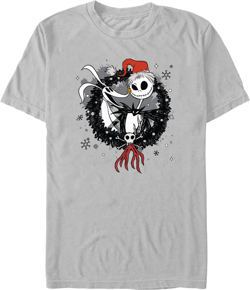 Zero & Jack Skellington Nightmare Before Christmas T-Shirt Hoodie, Sweatshirt | CiraTrend.com (Image 1)