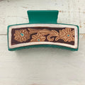 zzTurquoise Floral Tooled Claw Clip T-Shirts, Hoodie, Sweatshirt | CiraTrend.com