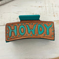 zzTurquoise Howdy Tooled Claw Clip T-Shirts, Hoodie, Sweatshirt | CiraTrend.com